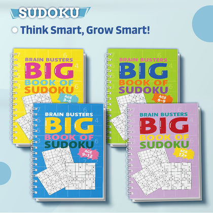 Big Book of Sudoku brain busters for kids with logic and problem-solving puzzles