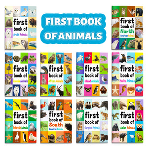 First Book of Animals 10-Book Set for Kids, Early Learning Animal Encyclopedia Collection for Preschool Reading, Vocabulary Building, Nature Discovery, and Educational Fun