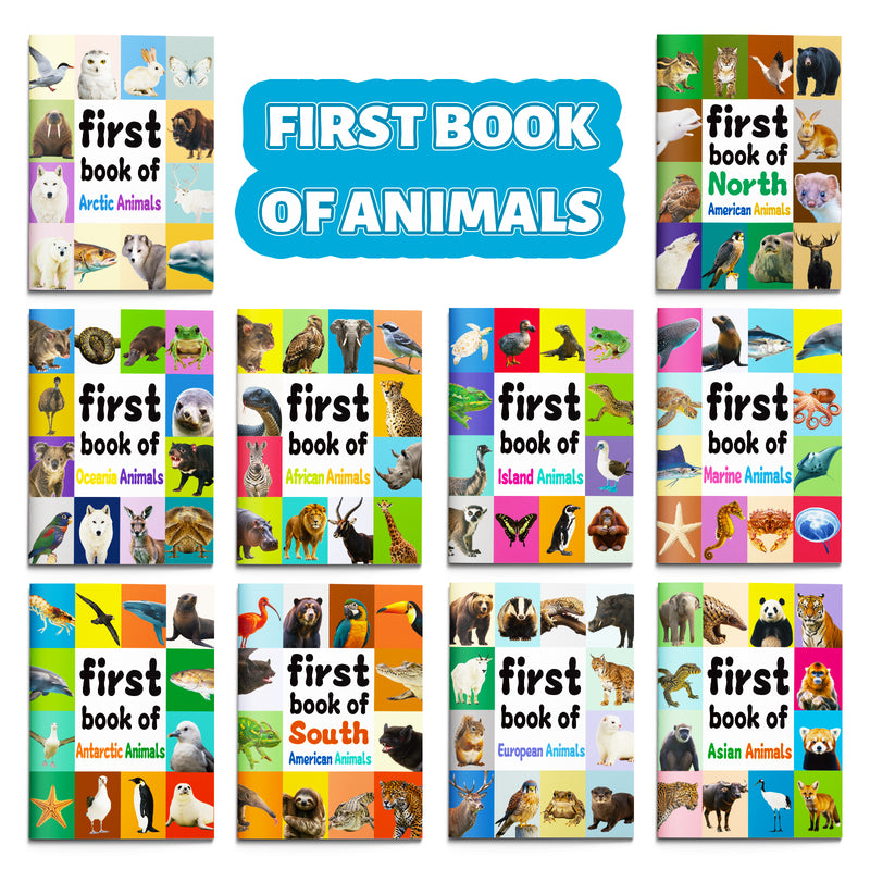 First Book of Animals 10-Book Set for Kids cover