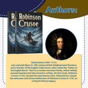 Robinson Crusoe 3-Book Set: Classic Tale of Survival, Adventure, and Human Resilience