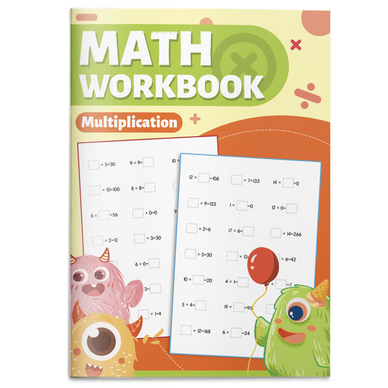 Multiplication Practice Math Workbook cover