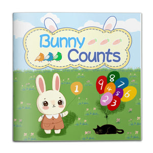Bunny Counts Early Learning Book for Kids cover