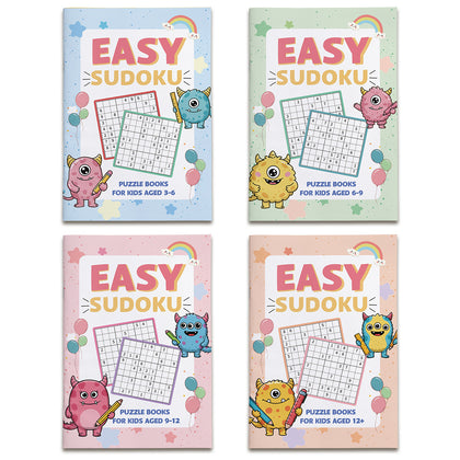 Sudoku-16 easy sudoku puzzle book for kids and beginners cover