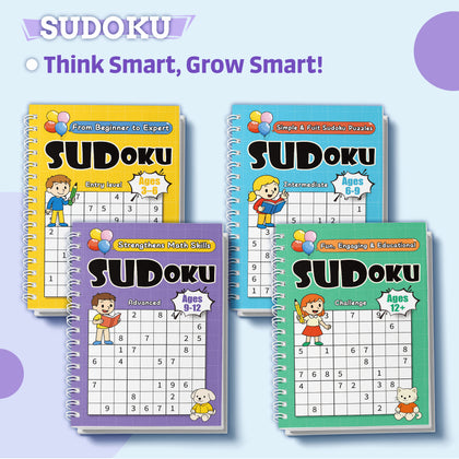 Sudoku-20 beginner to expert logic puzzle book for kids cover