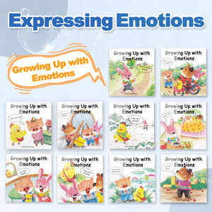 Growing Up with Emotions 10-Book Set for Kids, Early Learning Picture Book Collection for Feelings, Emotional Expression, Social Skills, and Preschool Growth