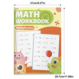 Kids multiplication workbook with times table worksheets