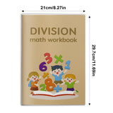 Kids division workbook with timed equation drills