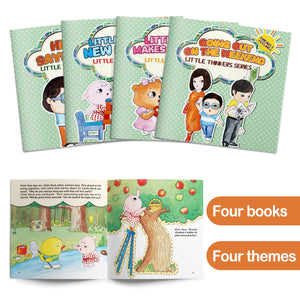 Little Thinkers Social Stories 4-Book Set for Kids, Early Learning Picture Book Collection for Friendship, Manners, Daily Behavior, and Preschool Reading Fun