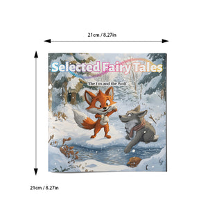 Children's Fox and the Wolf animal fairy tale picture book for family reading