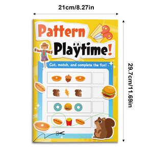Pattern Playtime for Kids, Early Learning Activity Book for Pattern Recognition, Logical Thinking, Visual Skills, and Preschool Fun