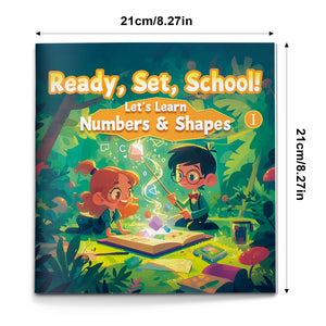 Ready, Set, School! 6-Book Set for Kids, Early Learning Picture Book Collection for Numbers, Shapes, Math Together, and School Readiness Fun