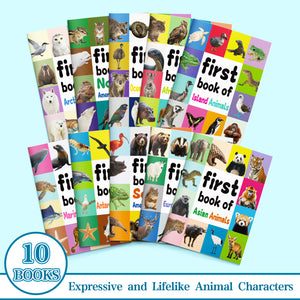 First Book of Animals – 10-Book Animal Series for Kids: Explore the World of Animals by Region