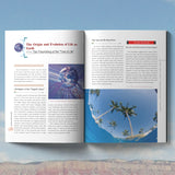 Printed science book for planet facts landforms weather and curiosity