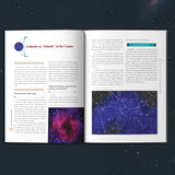 Printed STEM book for stars galaxies and space vocabulary