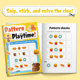 Printed preschool visual skills book for sequencing and brain practice