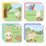 Printed early learning concept book for counting practice and family reading