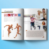 Printed science book for body systems biology and health vocabulary