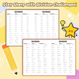 Children practicing daily division review