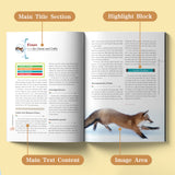 Ages 7-12 animal facts book for screen-free science reading