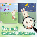Children's bunny counting book for visual learning and number sense