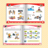 Ready Set School 6-Book Set for Kids product image 5 showing printed book details for screen-free reading and learning