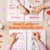 Valentine's Fun Book for Kids product image 6 showing printed book details for screen-free reading and learning
