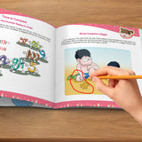 Ready, Set, School: Let's Do Math Together II product image 6 showing printed book details for screen-free reading and learning