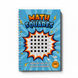Printed three-book Math Squares workbook bundle
