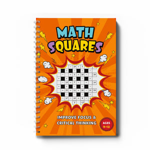 Critical thinking number grid puzzle pages for kids