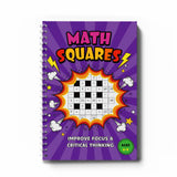 Math Squares Puzzle Bundle Critical Thinking Grids covers