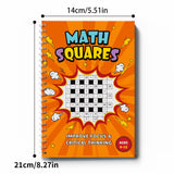 Parent and child solving Math Squares number grid games