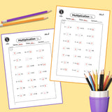 Multiplication Practice Math Workbook product image 6 showing printed book details for screen-free reading and learning