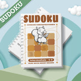 Intermediate and Advanced Level Logic Puzzles Workbook with Number Fill-Ins style9