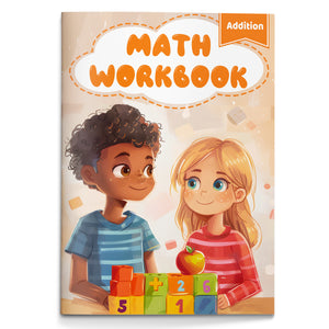 Addition Math Workbook for Kids cover