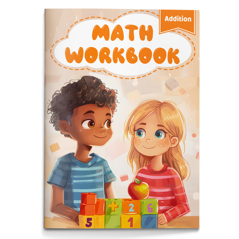 Addition Math Workbook for Kids cover