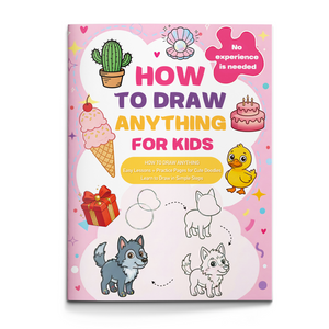 How to Draw Anything for Kids step-by-step cute doodle drawing book cover