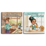 The Girl Who Never Makes Mistakes Growth M + Making Mistakes Is No Big Deal Growth Mind: 2-Book Set main cover and printed book set view, image 1, bundle ISBN 9798900662947