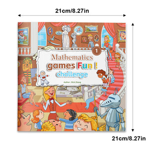 Kids math activity book for number skills, logic thinking, and problem-solving