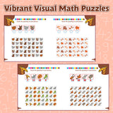 Printed mathematics games book for early learning fun and counting practice