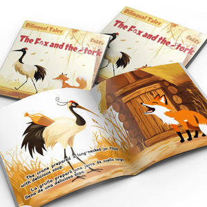 Bilingual Tales: The Fox and the Crane – English & Spanish Storybook