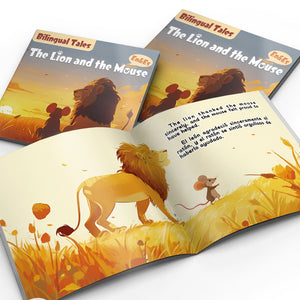 Bilingual Tales: The Lion and the Mouse – English & Spanish Storybook