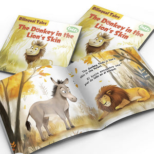 Bilingual Tales: The Donkey in the Lion's Skin – English & Spanish Storybook
