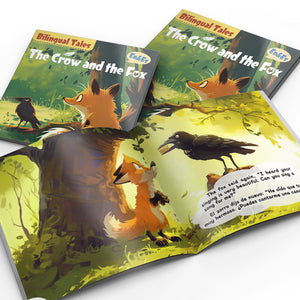 Bilingual Tales: The Crow and the Fox – English & Spanish Storybook