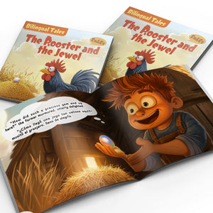 Bilingual Tales: The Rooster and the Jewel – English & Spanish Storybook