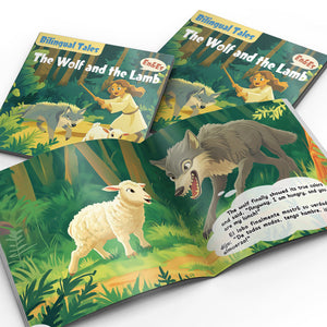 Bilingual Tales: The Wolf and the Lamb – English & Spanish Storybook
