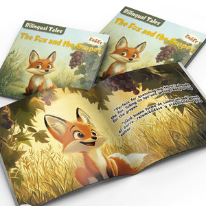 Bilingual Tales: The Fox and the Grapes – English & Spanish Storybook