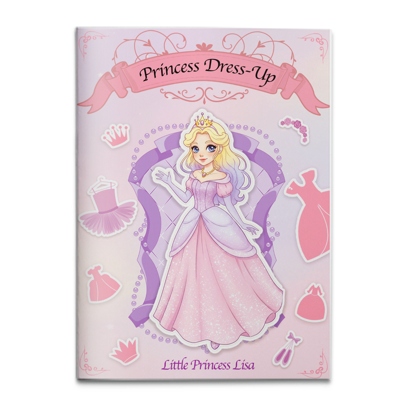 Little Princess Lisa Dress-Up Sticker Book cover