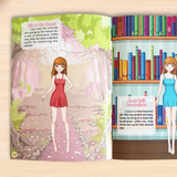 Printed creative styling book for princess outfits fine motor skills and imagination
