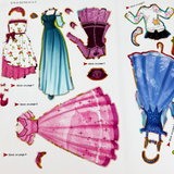 Children's princess sticker book for fashion vocabulary and creative play