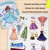 Children's princess sticker book for fashion vocabulary and imaginative learning